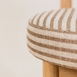 Juno Striped Dining Chair – Blonde