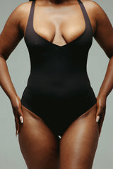 Seamless Plunge Thong Bodysuit