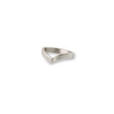 V-Shaped Ring Silver