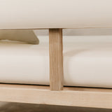 Vista Large Three Seater Ashwood Couch – White