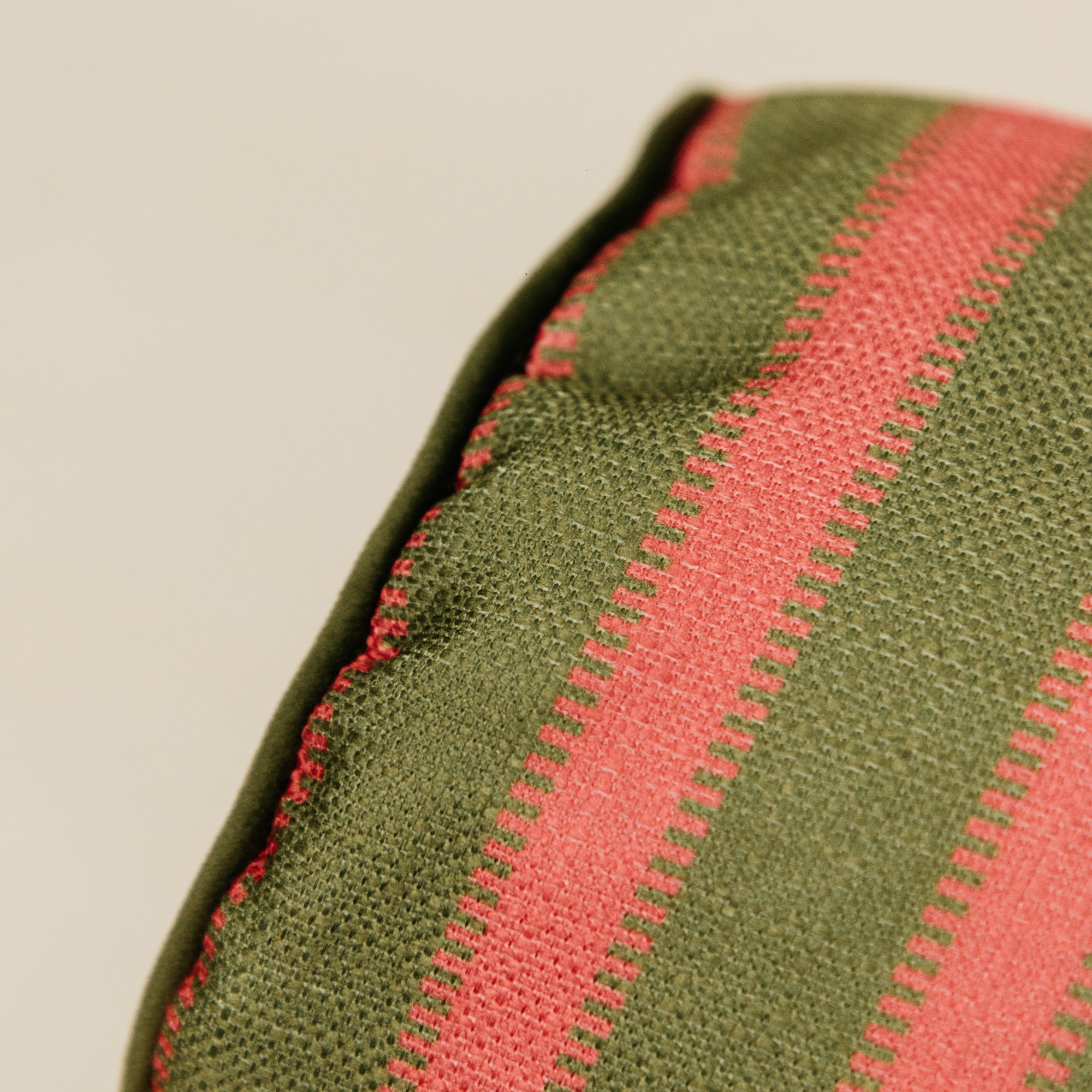 Verdant Stripe Bolster 22 x 120cm