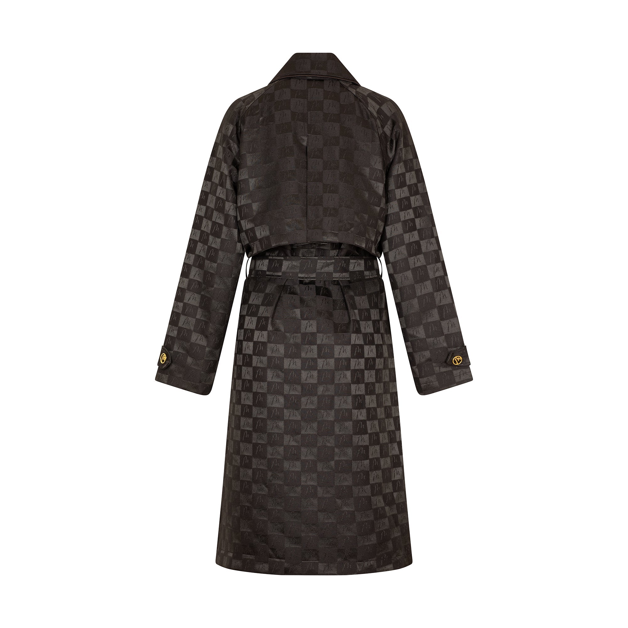 Malondie Jacquard Woven Long Coat