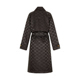 Malondie Jacquard Woven Long Coat