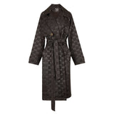 Malondie Jacquard Woven Long Coat