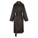 Malondie Jacquard Woven Long Coat