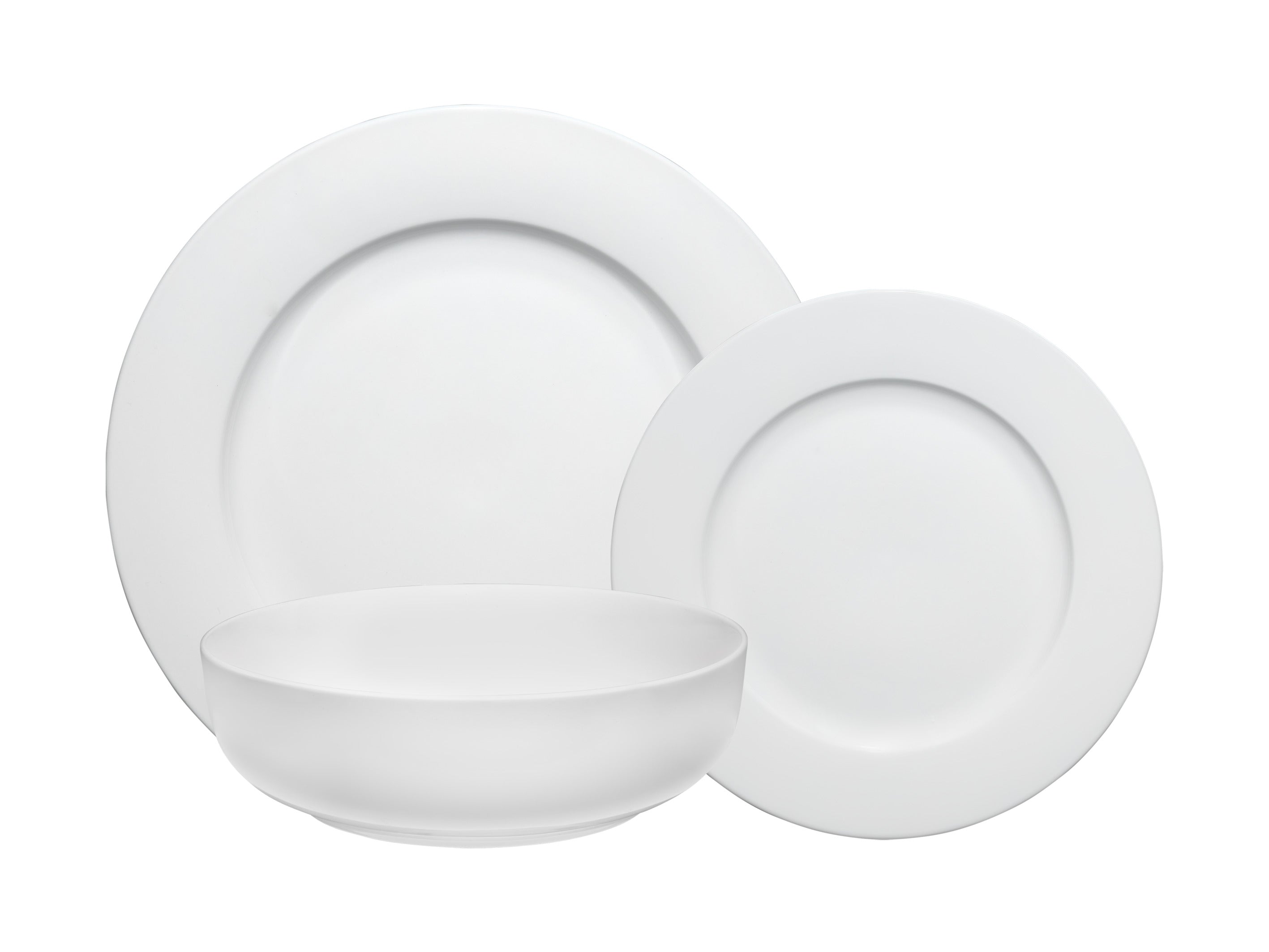 MW White Basics Urban Rim Dinner Set 12pc Gift Boxed