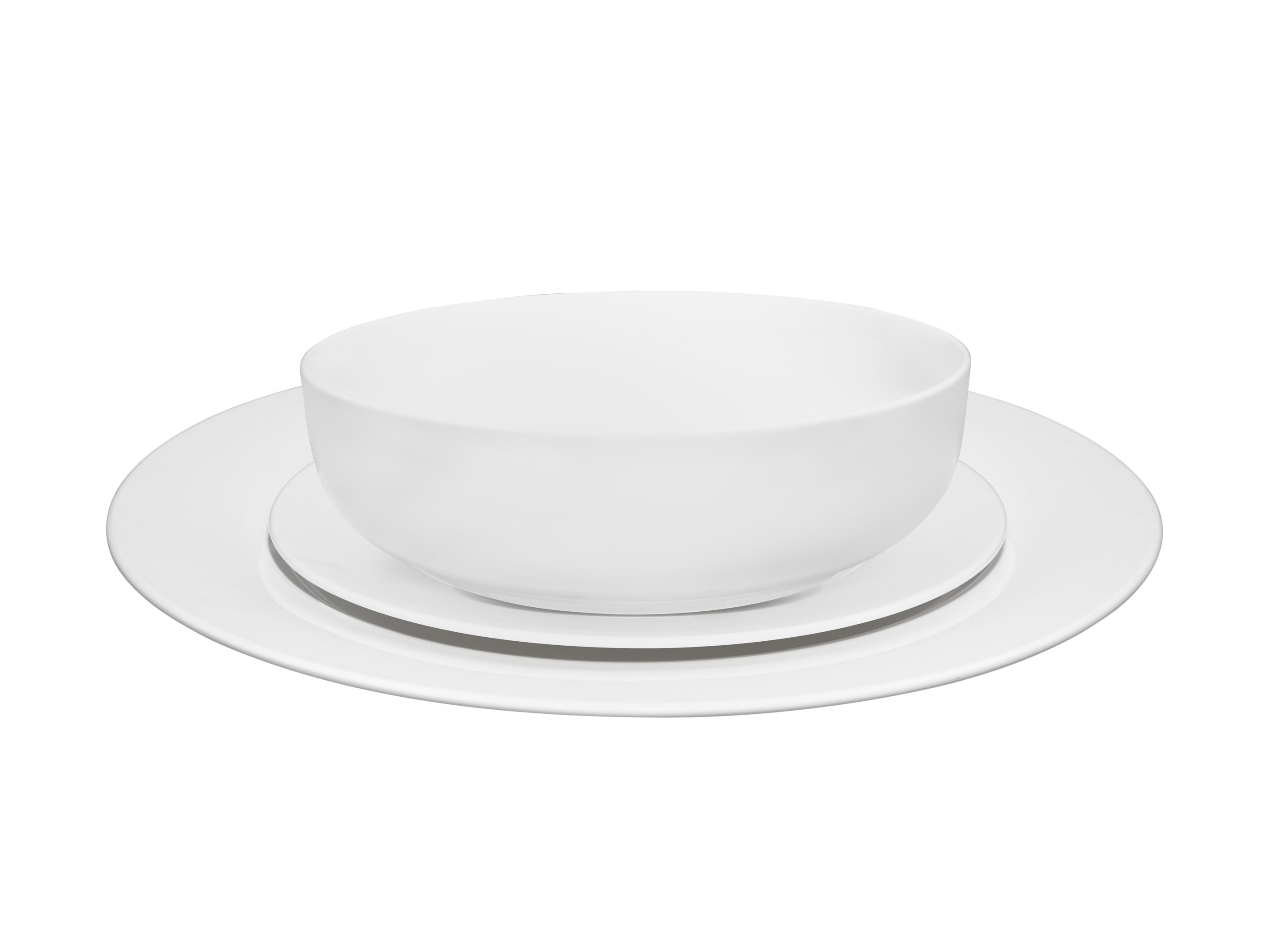MW White Basics Urban Rim Dinner Set 12pc Gift Boxed