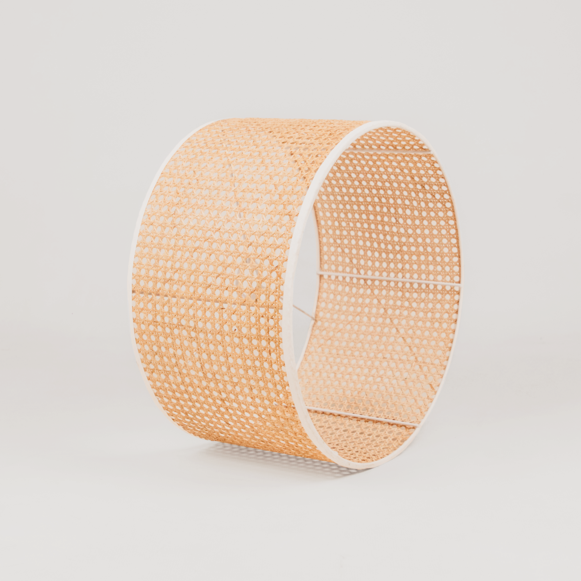 Webbing Rattan Shade – White Binding