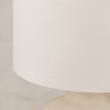 Yoruba Table Lamp with Linen Shade – Cream