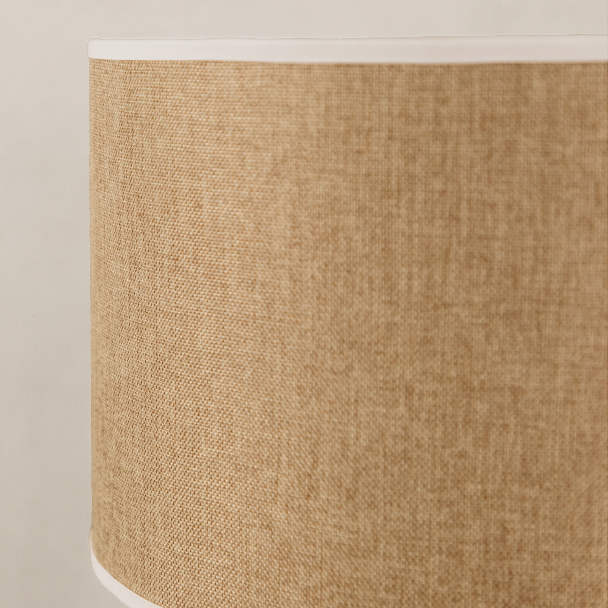 Yoruba Table Lamp with Linen Shade – White
