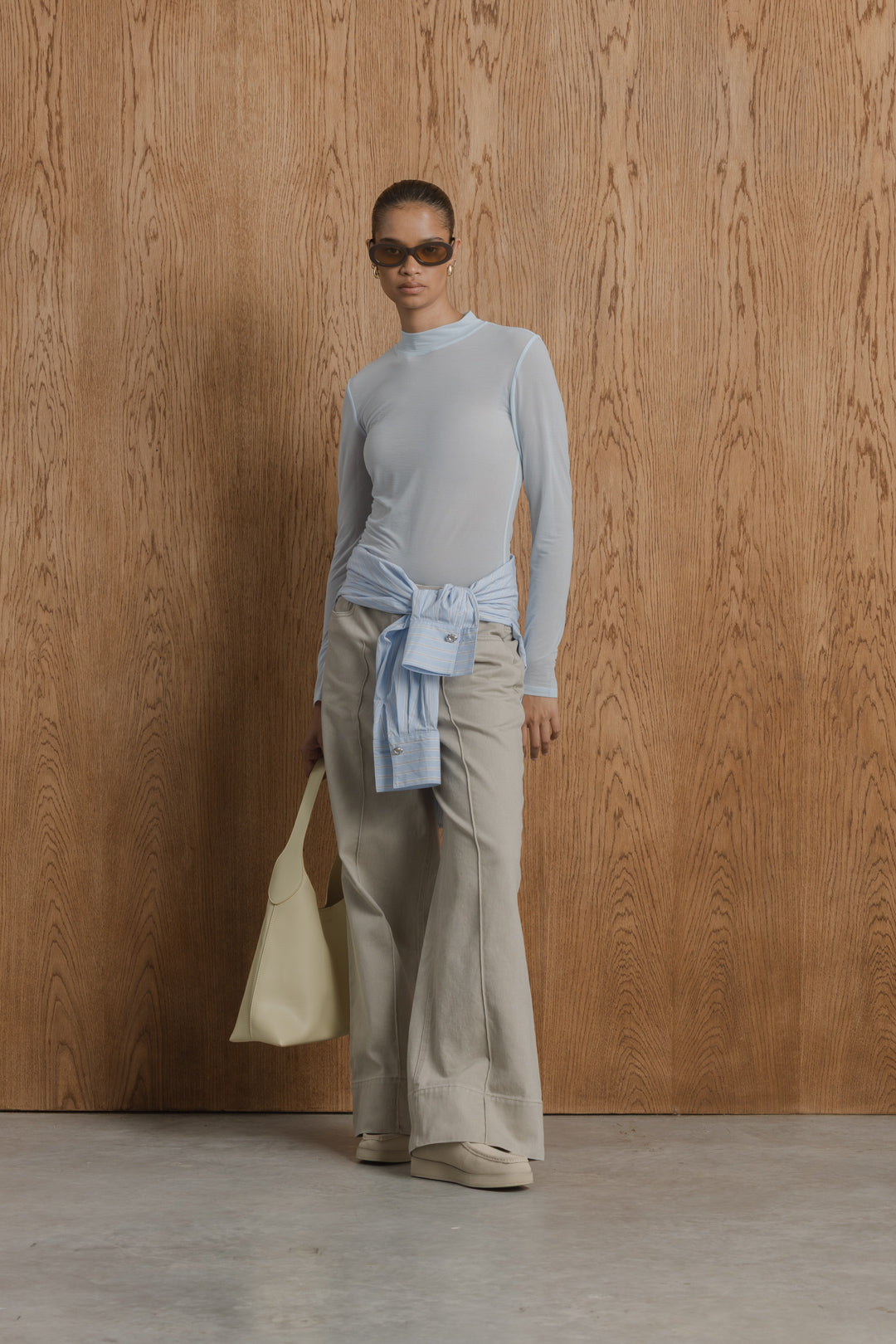 Gabby Mesh Poloneck