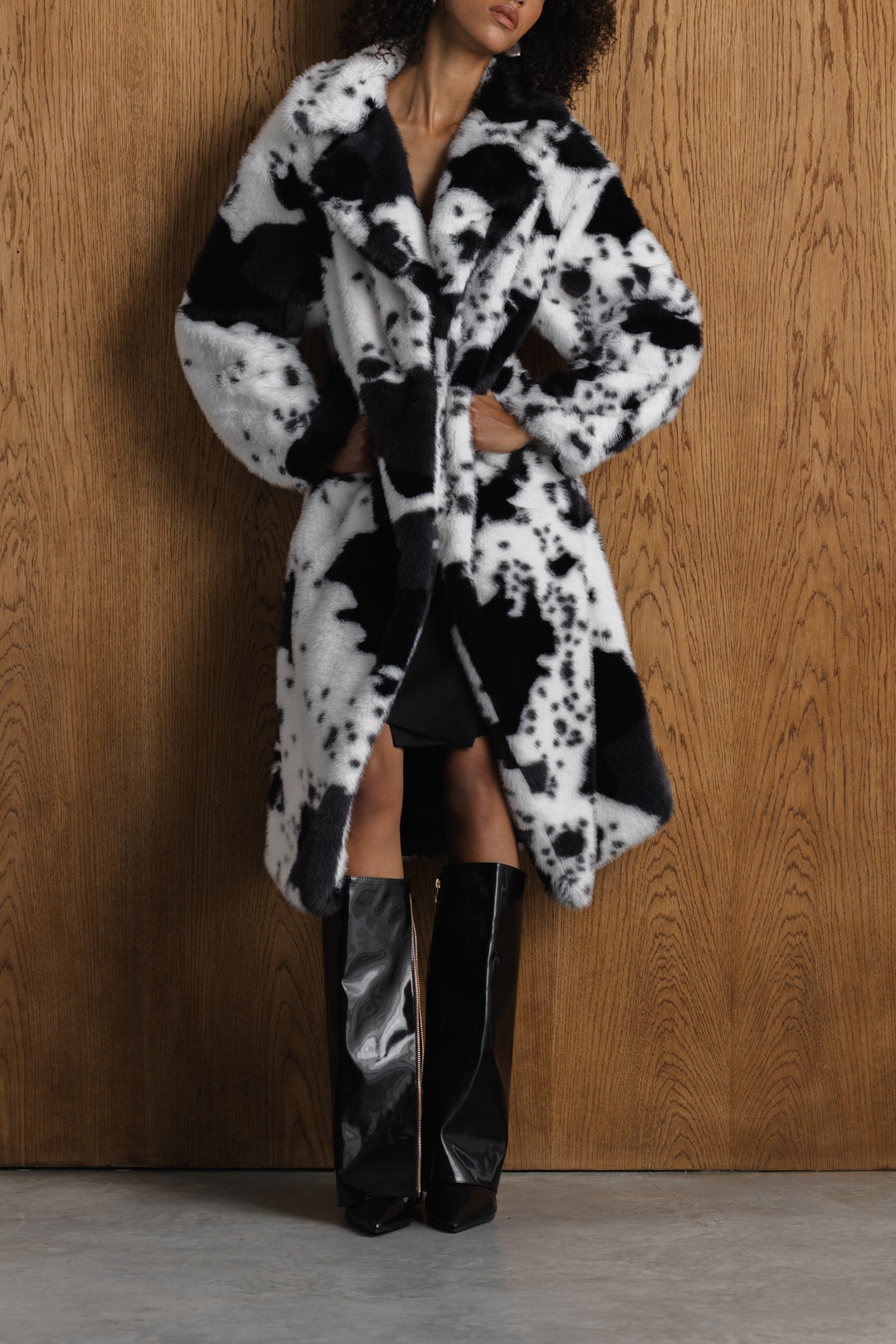 Ntsako Animal Print Fur Coat