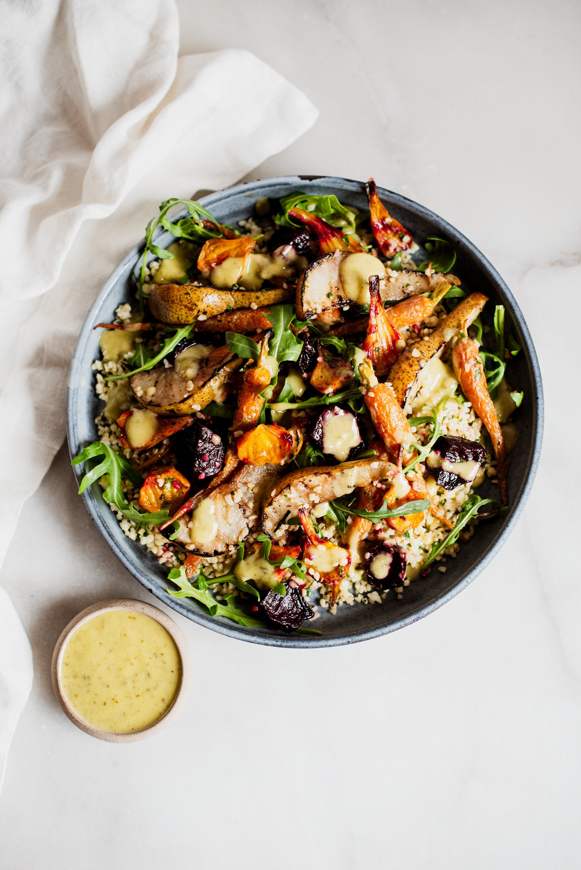Roasted Root Vegetables & Pear Bulgur Wheat Salad 400g