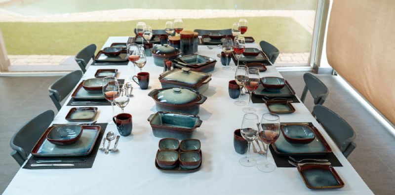 52pc Lolita Dinner Set Red - Image 3