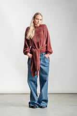 Rita Fluffy Jumper _ 162769 _ Chocolate