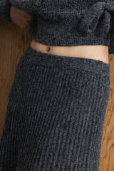 Na Midi Flippy Knit Skirt