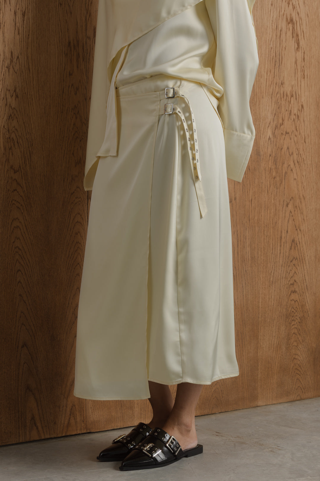 Celeste Satin Wrap Skirt