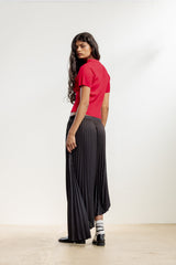Elara Asymmetrical Pleated Skirt