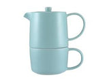 Maxwell & Williams Cafe Life Tea for One With Infuser 450ml Cloud Gift Boxed