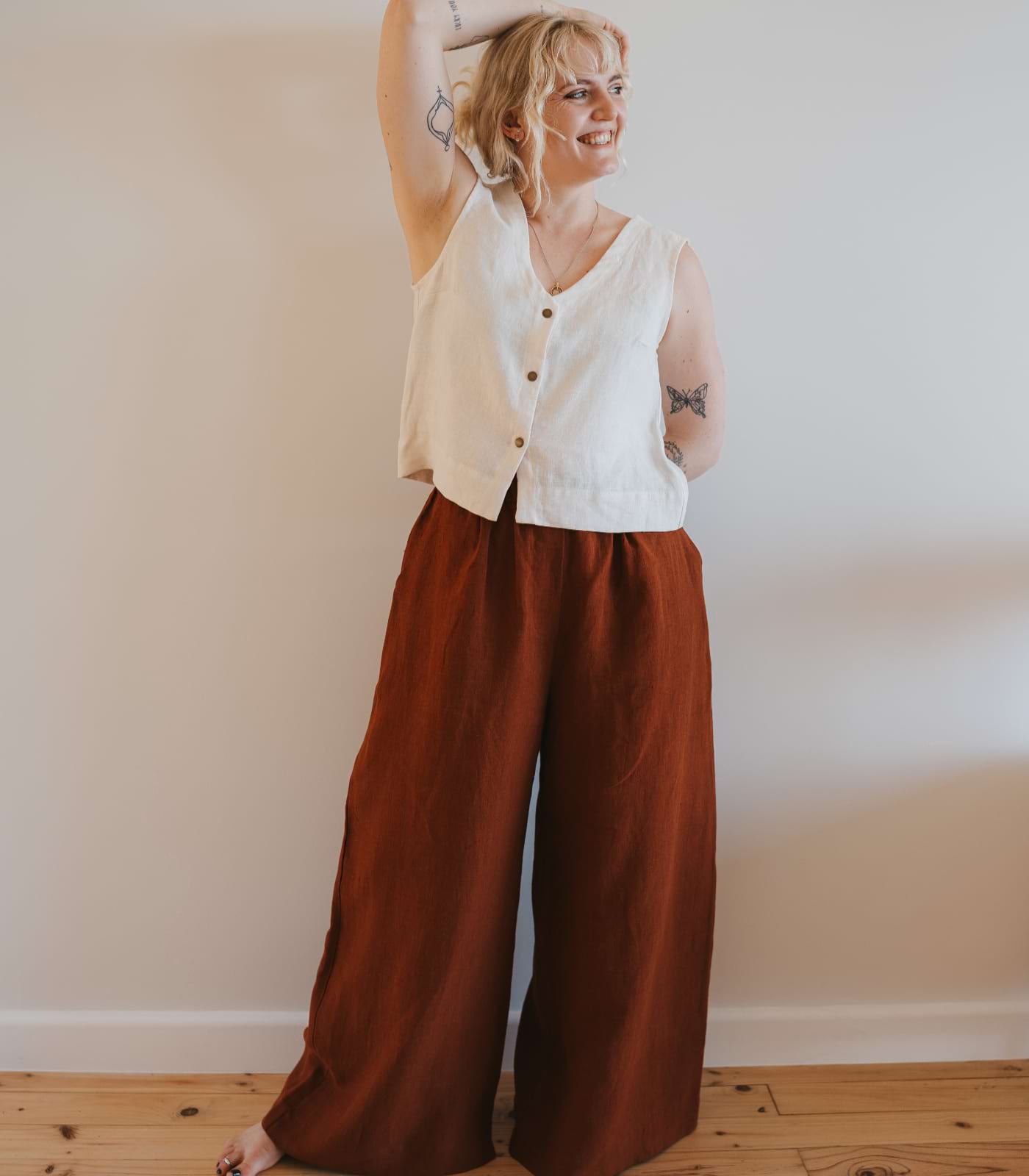 Dune Palazzo Linen Pants