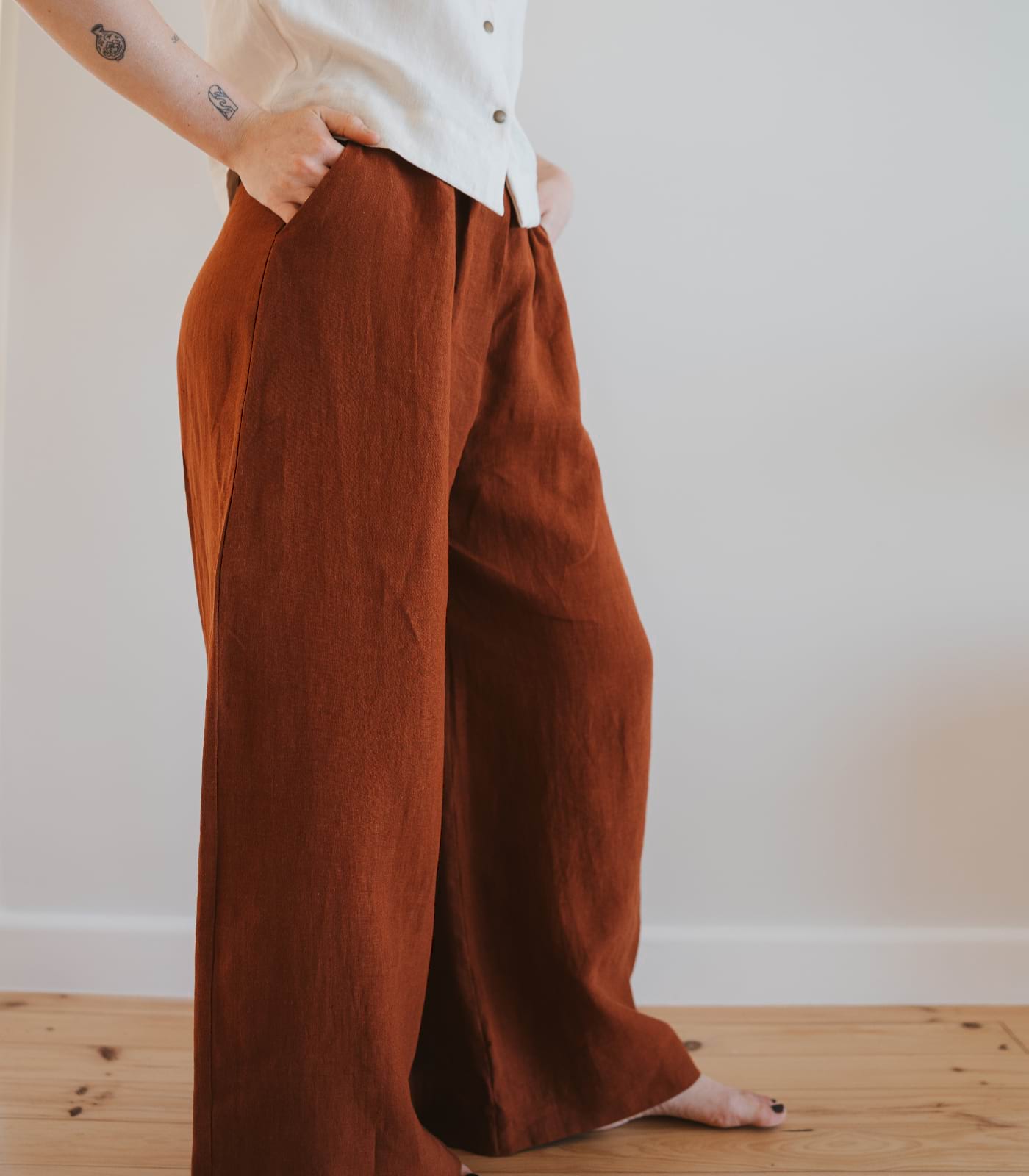 Dune Palazzo Linen Pants