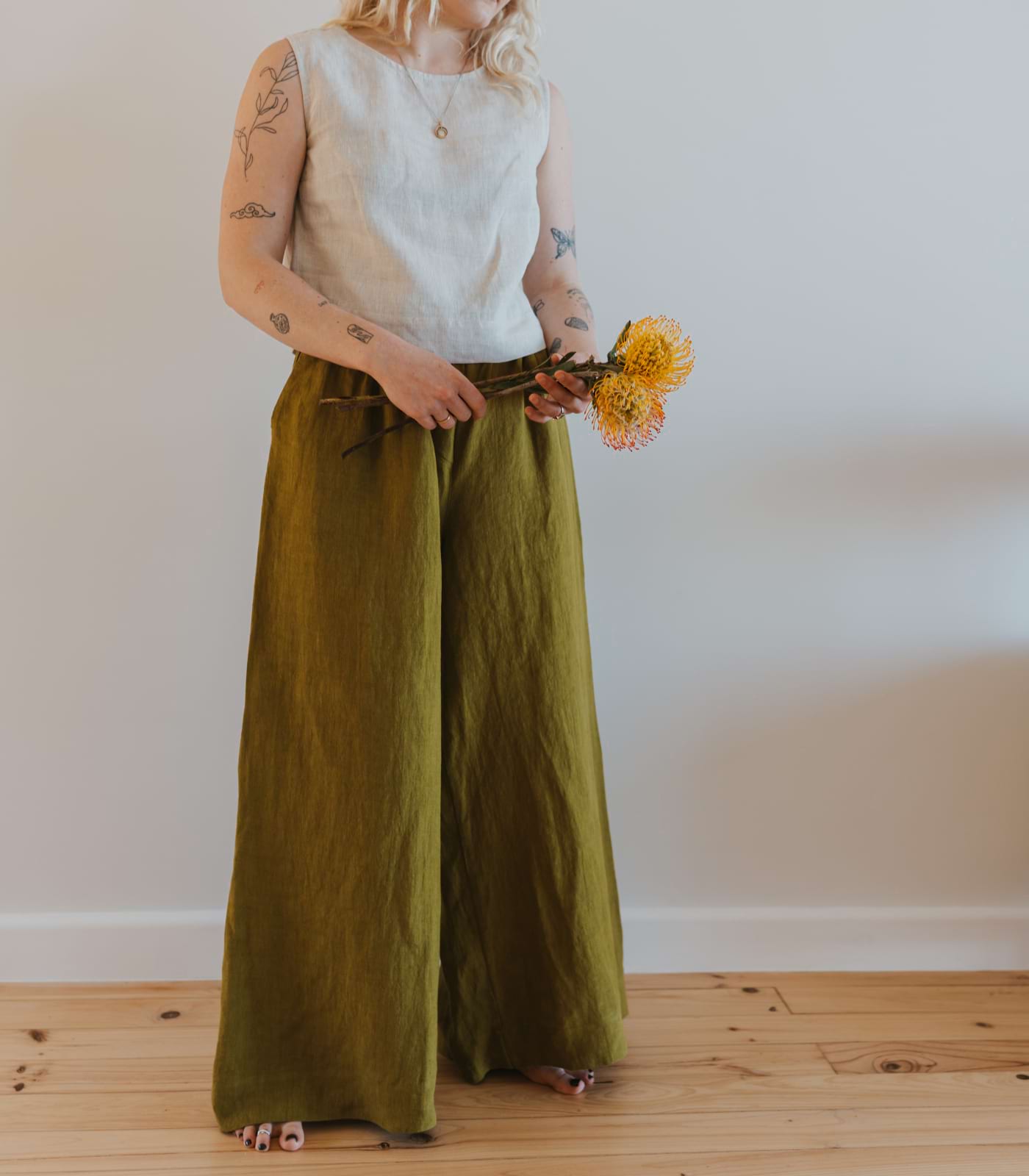 Dune Palazzo Linen Pants