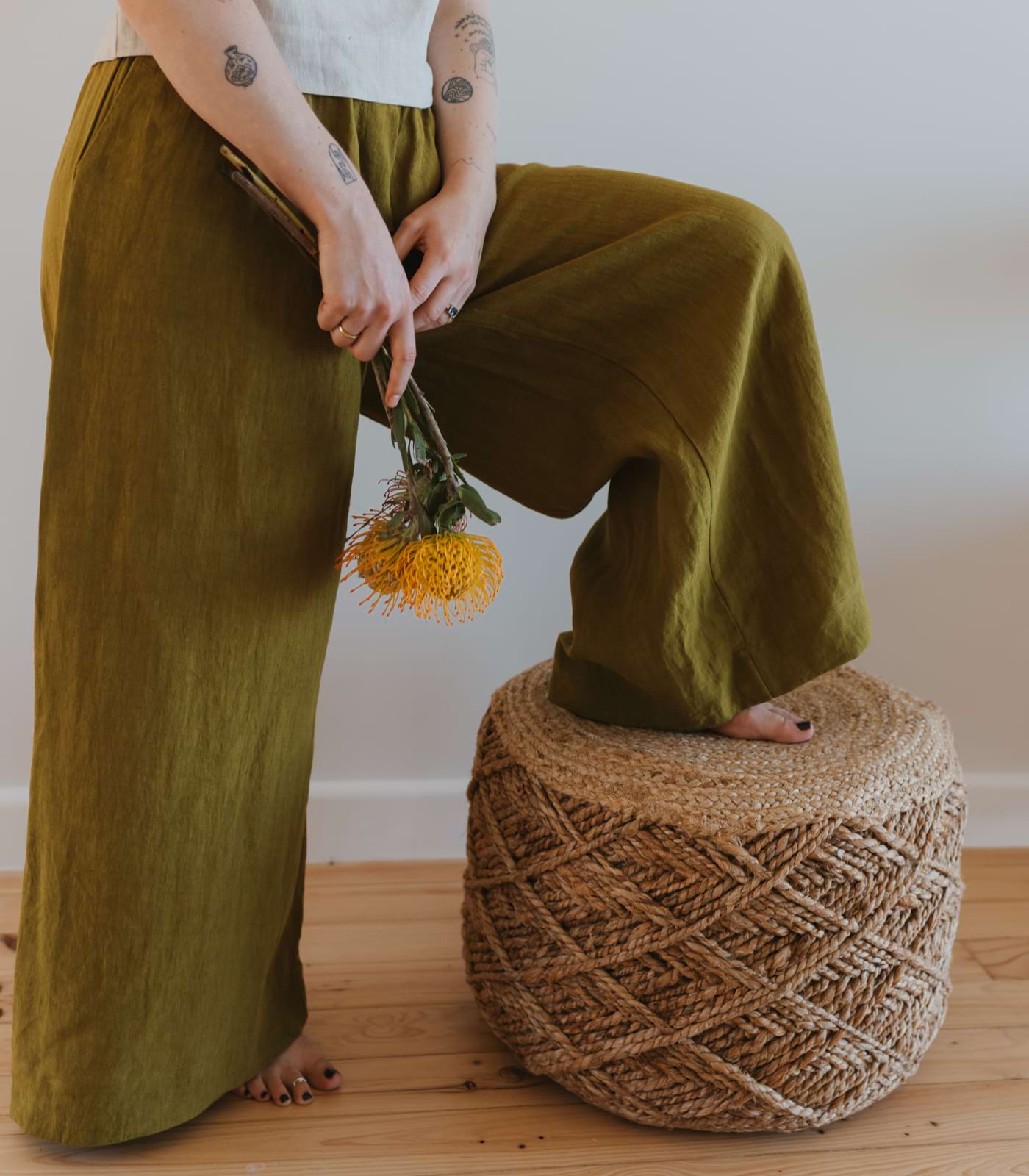 Dune Palazzo Linen Pants