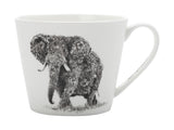 Maxwell & Williams Marini Ferlazzo Mug 450ml Sqt African Elephant Gift Boxed