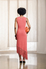 Bontle Asym Fringe Detail Knitwear Dress