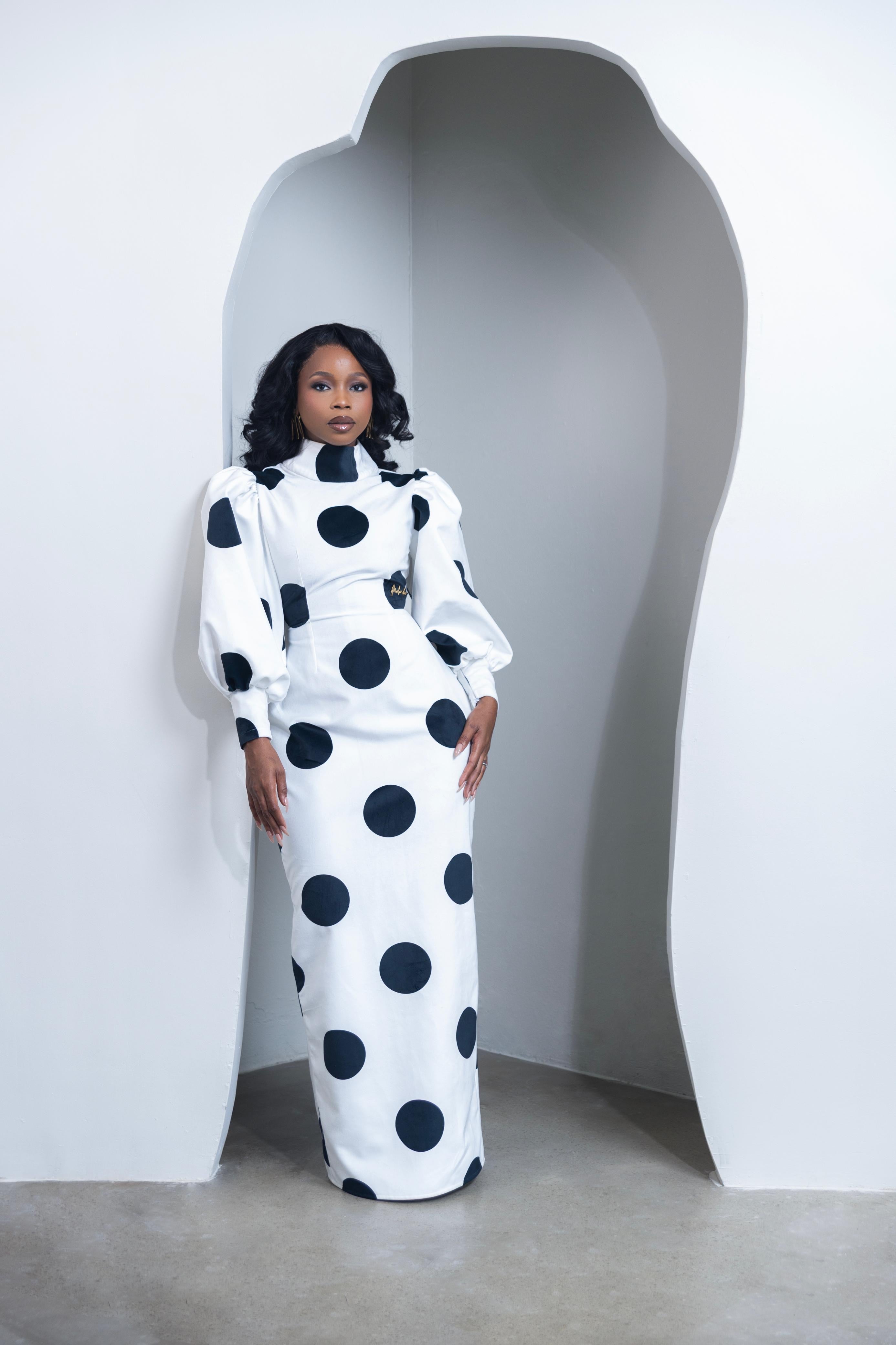 Polka Poise Maxi Dress