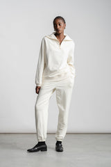 Catherine 1/4 Zip Sweatshirt _ 160256 _ Ecru