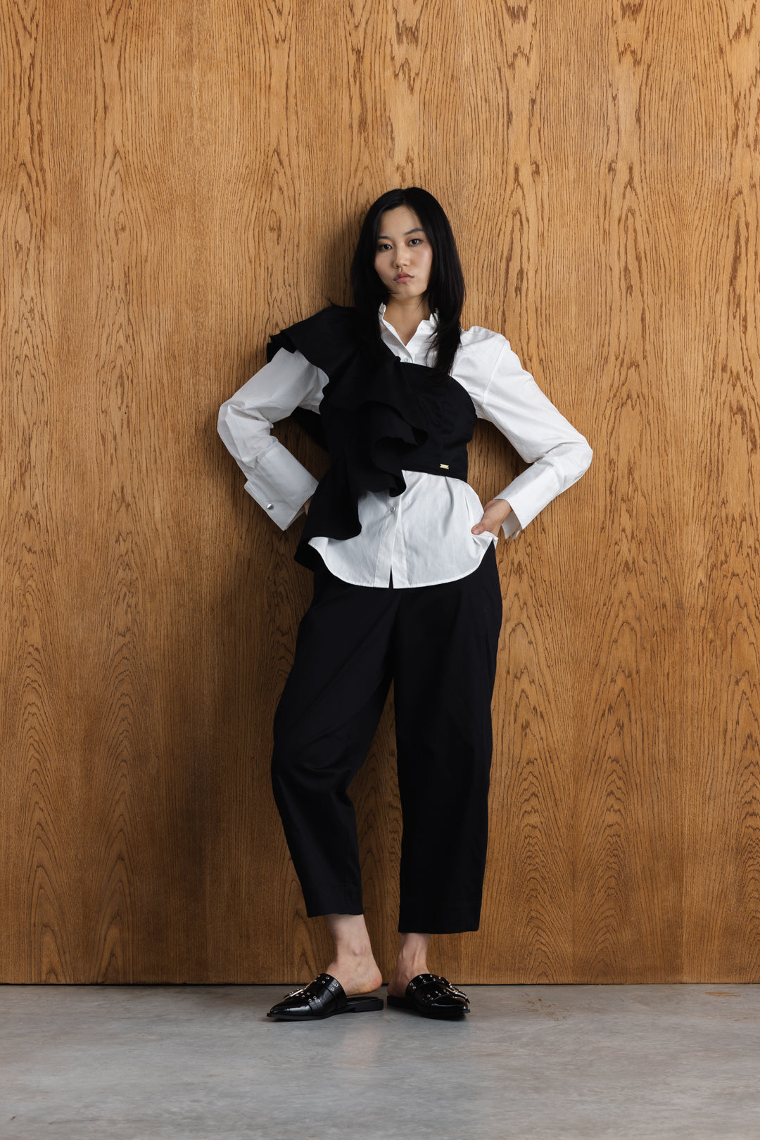 Vuyiseka Ruffle One-Shoulder Top