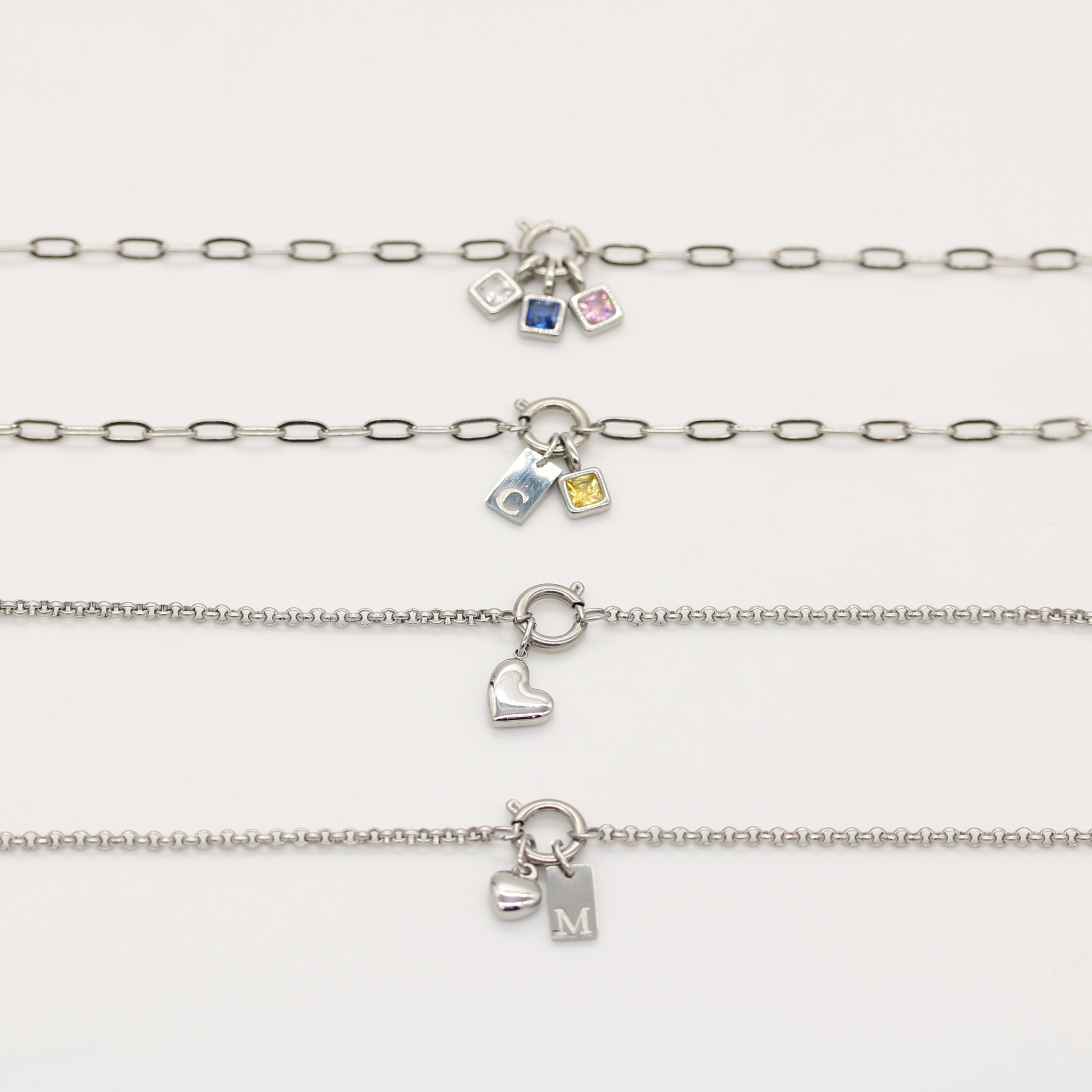 Silver Letter Dangly Charm