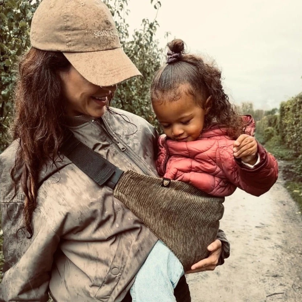 Wildride Olive Green Corduroy Toddler Carrier