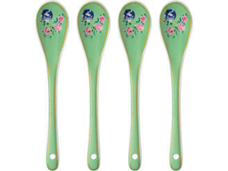 Maxwell & Williams Gabby Malpas Jardin Teaspoon Set of 4 Camelia Gift Boxed