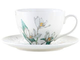 Maxwell & Williams Royal Botanic Gardens Australian Orchids Cup & Saucer 240ML White Gift Boxed