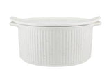 MW Speckle Round Casserole With Tray Lid 3L Cream Gift Boxed