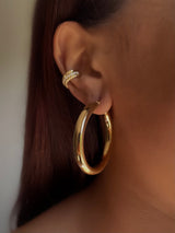 Barbados | Tarnish Free | Gold Plated Hoops | 3 Sizes