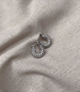 ANGELICA | Gold/Silver Luxury Cubic Zirconia Encrusted Hoops (1 or 2 cm)