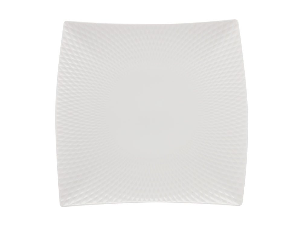 Maxwell & Williams White Basics Diamonds Square Platter  37.5cm