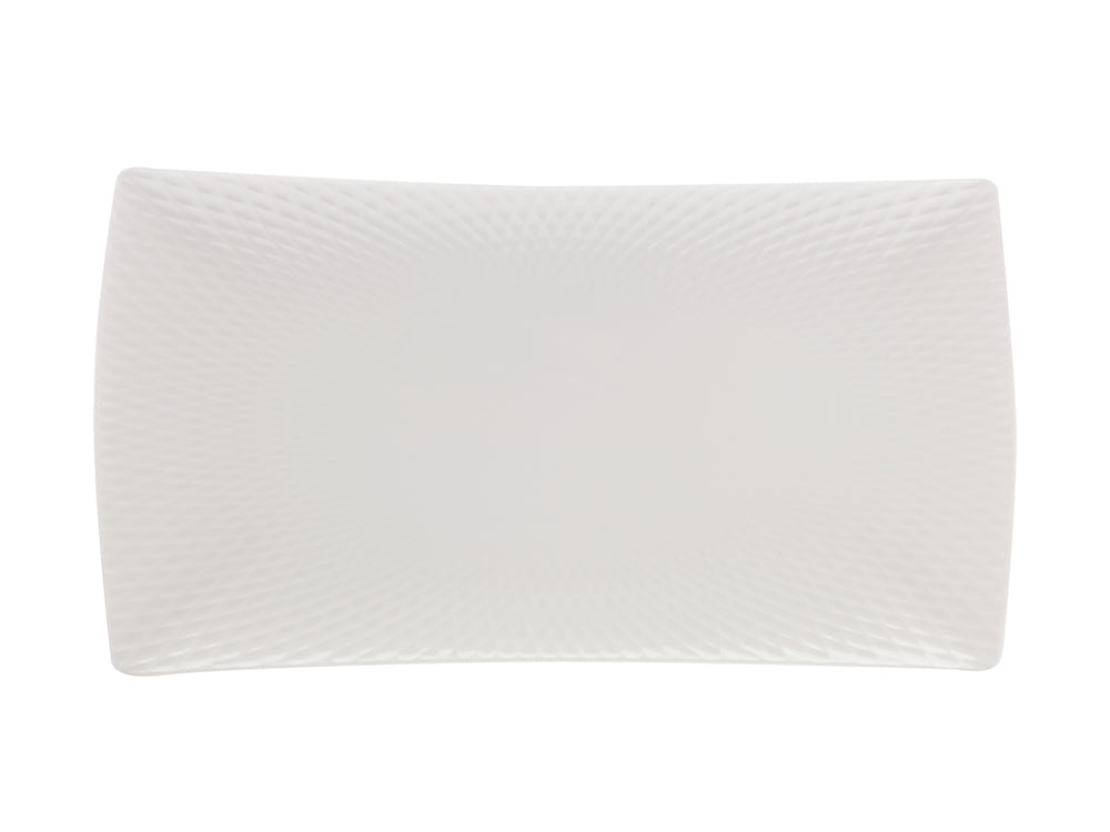 Maxwell & Williams White Basics Diamonds Rectangular Platter 40.5x20cm
