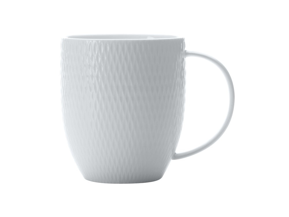 Maxwell & Williams White Basics Diamonds Coupe Mug 420ml