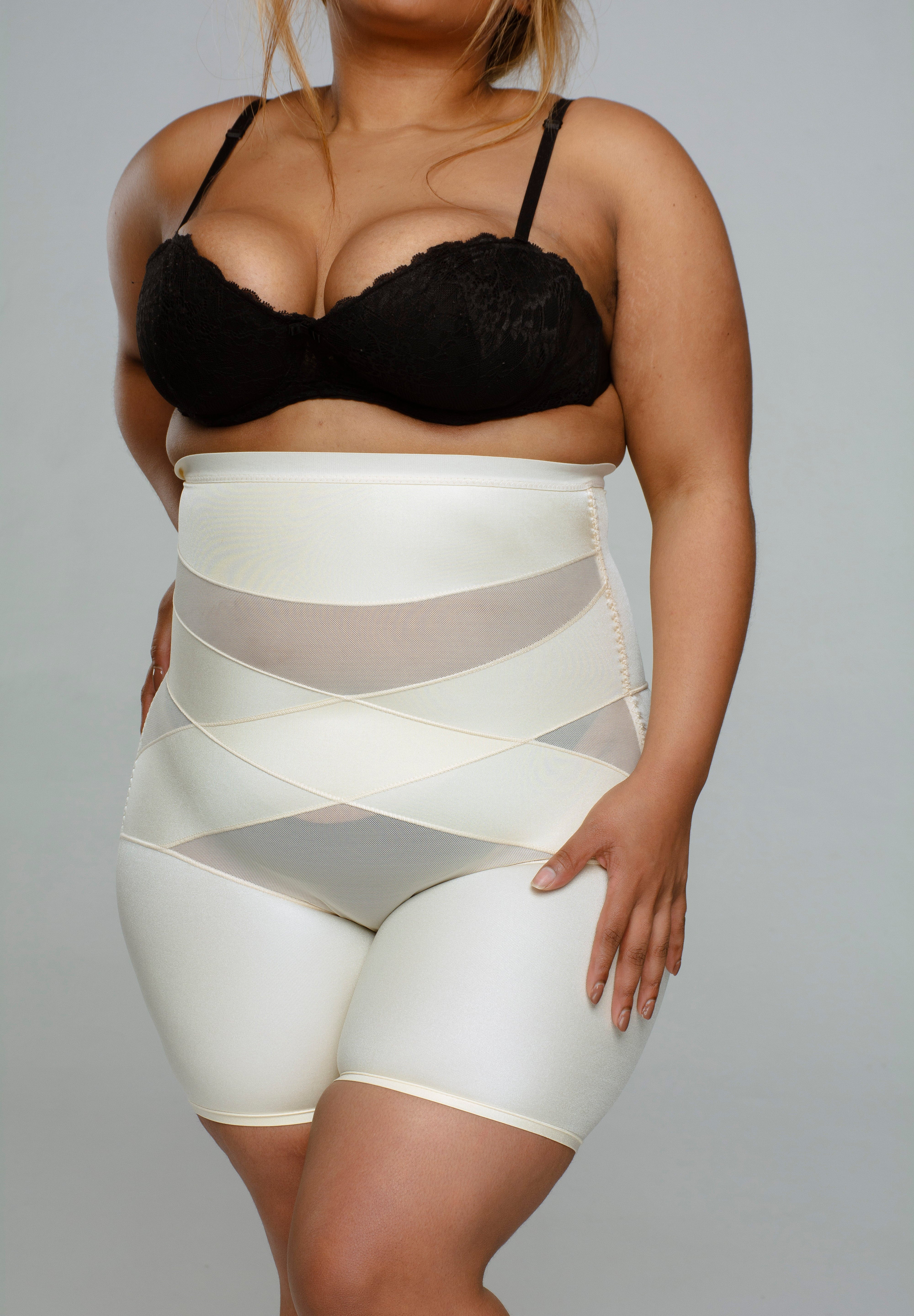 Scuplting Cross Body High Shorts | Shapewear