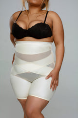 Scuplting Cross Body High Shorts | Shapewear
