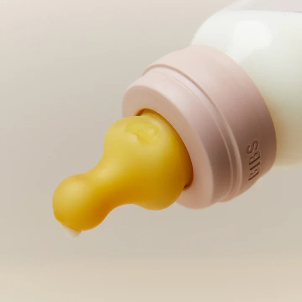 BIBS 2-Pack Round Latex Baby Bottle Nipple
