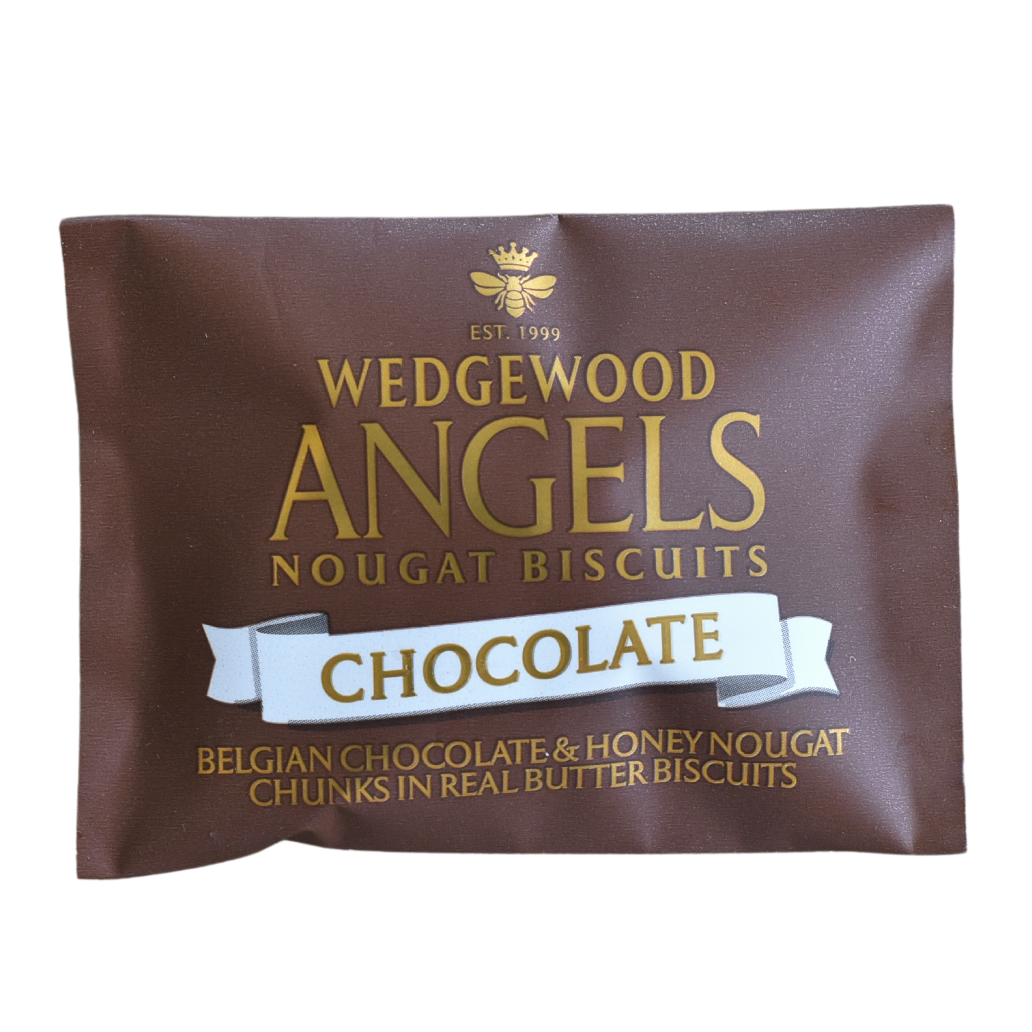 Angels Honey Nougat Biscuits - Belgian Chocolate Single Serving 10g (Box of 60) (Next Day Delivery Product)