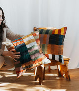 Patchwork Linen Scatter Cushion