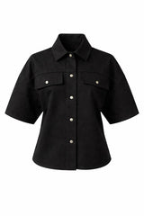 Atlas Denim Shirt and Skirt Matching Set