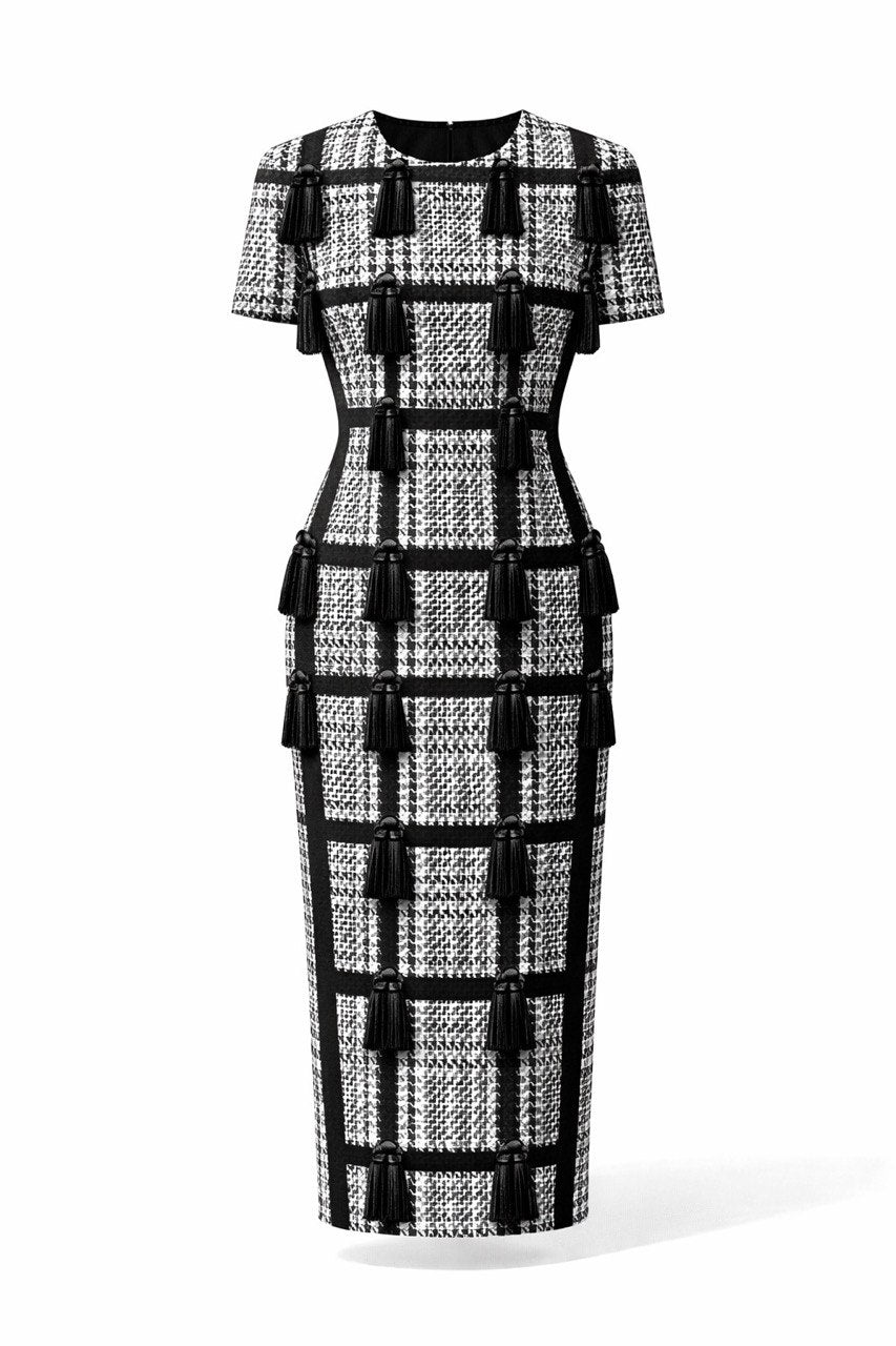 KUTA Weave Tassel Dress