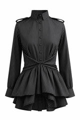 ETRO UTILITY PINSTRIPE SCULPT SHIRT